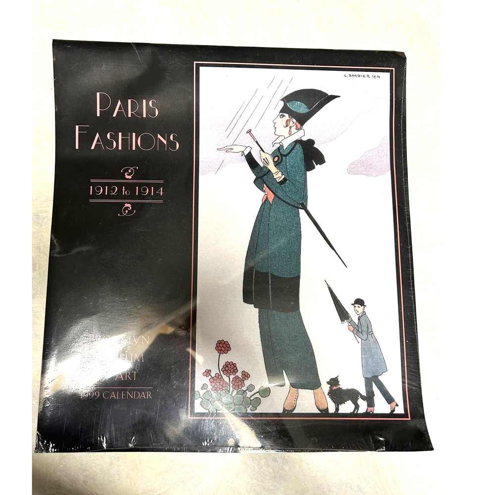 Vintage Paris‎ Fashions 1999 Calendar 1912-1914 Fashion Brooklyn Museum of Art